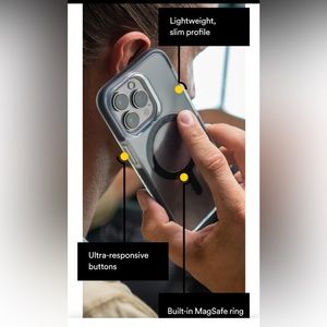 Body Guardz Ace Pro with massage textured non slip grip  IPhone 13 clear case